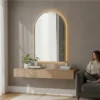 arched wall mirror