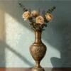 brass flower vase