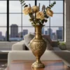 brass flower vase